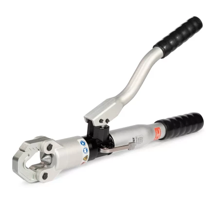 Пресс гидравлический ручной безматричный КВТ ПГРс-240 БМА из алюминиевого сплава с механизмом АСД для опрессовки наконечников до 240 мм2 (101937) купить в Нефтеюганске