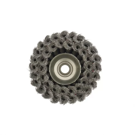 Щетка для УШМ 125 мм М14 &quot;чашка&quot; двухрядная крученая проволока 0,5 мм MTX 74683 купить в Нефтеюганске