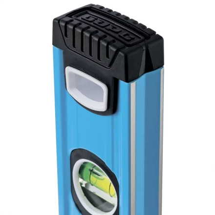 Уровень алюминиевый 2000 мм профиль 1.6 мм фрезерованный ударопрочные заглушки 3 глазка БАРС 34434 купить в Нефтеюганске