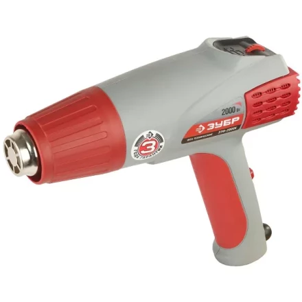 Фен ЗУБР, электр регулировка t, 3 режима работы, керам изолятор, кейс с насад, 2000Вт ЗТФ-2000К купить в Нефтеюганске