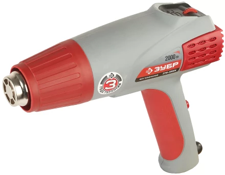 Фен ЗУБР, электр регулировка t, 3 режима работы, керам изолятор, кейс с насад, 2000Вт ЗТФ-2000К купить в Нефтеюганске