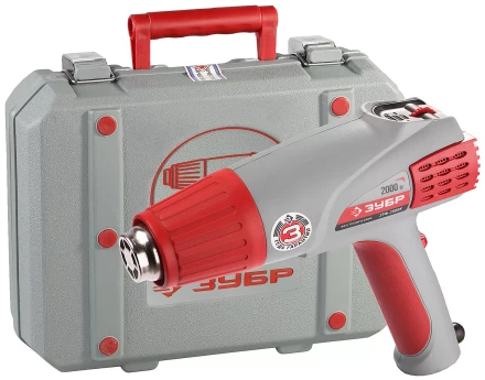 Фен ЗУБР, электр регулировка t, 3 режима работы, керам изолятор, кейс с насад, 2000Вт ЗТФ-2000К купить в Нефтеюганске