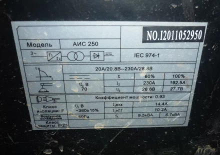 Сварочный инверторный аппарат Elitech АИС 250 купить в Нефтеюганске