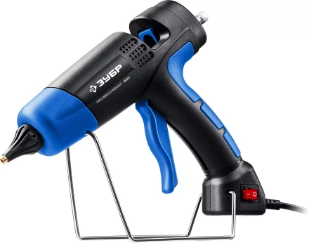 ЗУБР 200, d 11 мм, 20 г/мин, электрический термоклеевой пистолет, Профессионал (06852-11) купить в Нефтеюганске