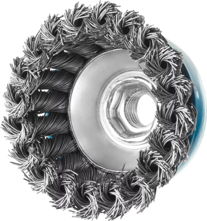 ЗУБР &quot;ПРОФЕССИОНАЛ&quot;. Щетка чашечная для УШМ, плетеные пучки стальной проволоки 0,5мм, 65ммхМ14 35275-065_z02 купить в Нефтеюганске
