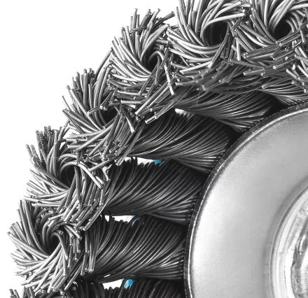 ЗУБР &quot;ПРОФЕССИОНАЛ&quot;. Щетка чашечная для УШМ, плетеные пучки стальной проволоки 0,5мм, 65ммхМ14 35275-065_z02 купить в Нефтеюганске