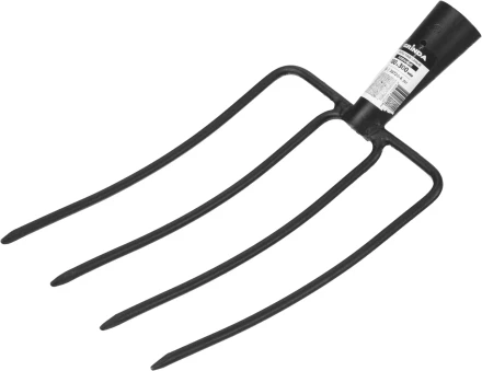 Вилы GRINDA кованые, навозные 4 круглых зубца, без черенка, 180х300мм 39720-4_z01 купить в Нефтеюганске