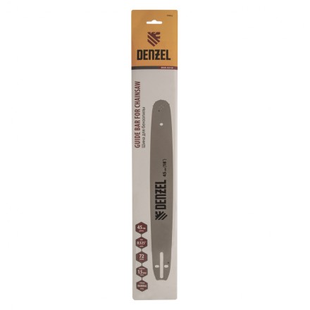 Шина для бензопилы Denzel DGS-5218, длина 45 см (18&quot;), шаг 0.325&quot;, паз 1.5 мм, 72 звена, 59802 купить в Нефтеюганске