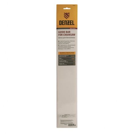 Шина для бензопилы Denzel DGS-5218, длина 45 см (18&quot;), шаг 0.325&quot;, паз 1.5 мм, 72 звена, 59802 купить в Нефтеюганске