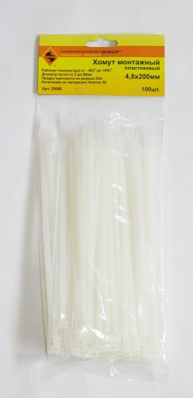Хомут монтажный 4,8х200 (100 шт) 1/150 ЭНКОР 29986 купить в Нефтеюганске