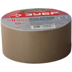 Лента ЗУБР &quot;МАСТЕР&quot; клеящая, коричневая, 25мм х 60м 12033-25