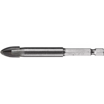 Сверло по кафелю, керамике, стеклу, с четырьмя режущими лезвиями, шестигранный хвостовик, 12 мм, STAYER &quot;PROFESSIONAL&quot; 2985-12 2985-12_z01 купить в Нефтеюганске