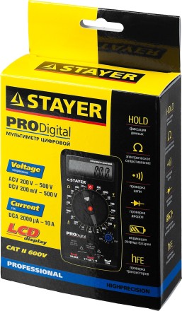 Мультиметр STAYER &quot;PROFESSIONAL&quot; PRODigital цифровой 45310 купить в Нефтеюганске