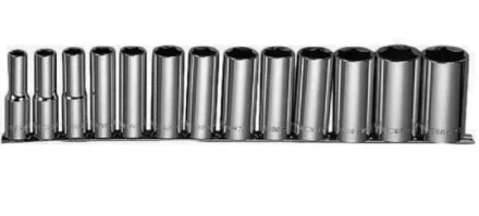 Набор головок торцевых глубоких 1/2&quot;DR MAXI DRIVE на рельсе 11-32мм 13предметов Jonnesway S05HD4113S 49081 купить в Нефтеюганске