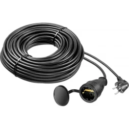 Удлинитель-шнур "ПВС 315-Ш", 30 м, 3500 Вт, 1 гнездо, IP44, ПВС 3х1,5 мм2, ЗУБР 55020-30