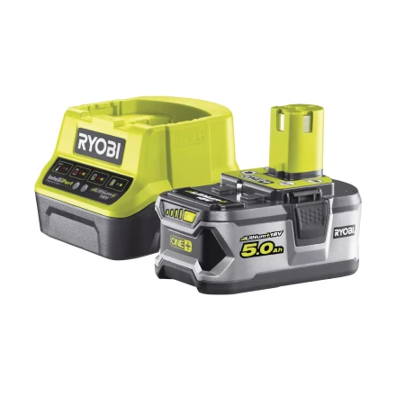 Ryobi ONE Li-Ion аккумулятор 5.0Aч  зарядное устройство RC18120, RC18120-150 купить в Нефтеюганске