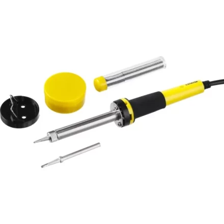 Набор для паяльных работ STAYER &quot;PROFI&quot; PROTerm, 55312-40-H5, паяльник 55300 + подставка + припой + жало сменное + канифоль, 40 Вт 55312-40-H5 купить в Нефтеюганске