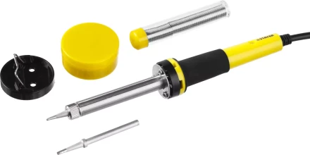 Набор для паяльных работ STAYER &quot;PROFI&quot; PROTerm, 55312-40-H5, паяльник 55300 + подставка + припой + жало сменное + канифоль, 40 Вт 55312-40-H5 купить в Нефтеюганске