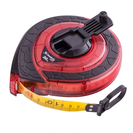 Рулетка геодезическая 20 м х 15 мм закрытый корпус фибергласовая лента двусторонняя шкала Pro Matrix 31270 купить в Нефтеюганске