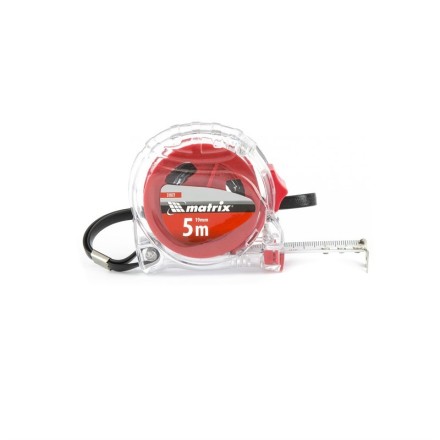 Рулетка Crystal 5 м х 19 мм корпус из поликарбоната Matrix 31072 купить в Нефтеюганске
