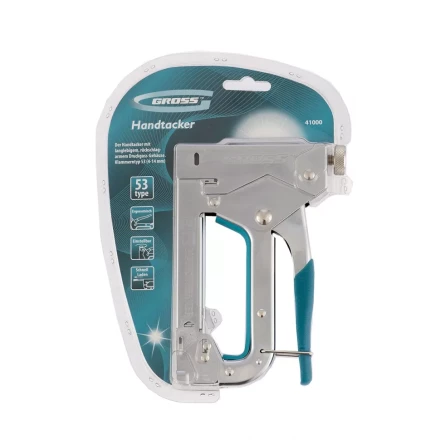 Степлер мебельный регулируемый (Handwerker) стальной корпус тип скобы 53, 4 - 14 мм GROSS 41000 купить в Нефтеюганске