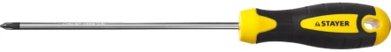 Отвертка STAYER &quot;MASTER&quot; &quot;ТECHNO&quot;, двухкомпонентная рукоятка, магнитный наконечник, Cr-V, PH1x150мм 2508-1-15_z02 купить в Нефтеюганске