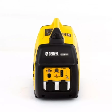 Генератор инверторный GT-2200iS, 2.2 кВт, 230 В, бак 4 л, закрытый корпус, ручной старт Denzel 94702 купить в Нефтеюганске