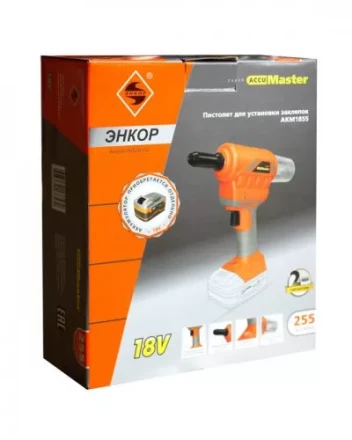 Пистолет для установки заклепок аккумуляторный АКМ1855 49255 купить в Нефтеюганске