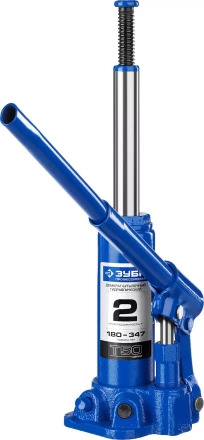 Домкрат гидравлический бутылочный T50, 2т, 180-347мм, ЗУБР Профессионал 43060-2 43060-2_z01 купить в Нефтеюганске
