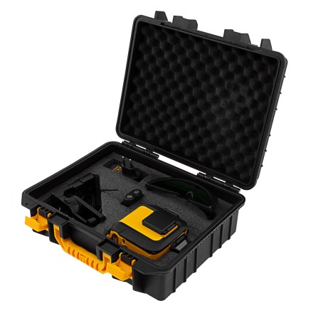 Лазерный уровень мультипризм. LXI 360-2 Green, 30 м, 520 нм, акк. Li 2800 mAh, резьба 1/4&quot;// Denzel 35078 купить в Нефтеюганске