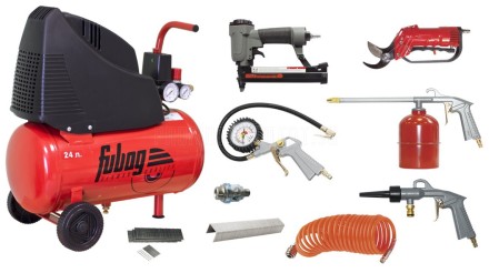 Компрессор безмасляный поршневой прямой FUBAG GARDEN MASTER KIT 9предметов купить в Нефтеюганске
