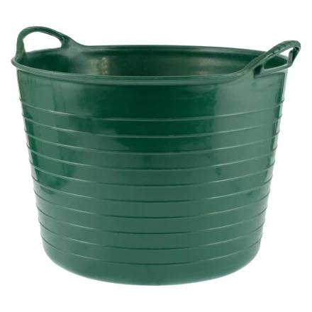 Ведро гибкое сверхпрочное, 28 л, зеленое, Россия, Сибртех 67512 купить в Нефтеюганске
