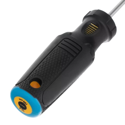 Отвертка SL4х100 мм, CrV, трехкомпонентная рукоятка Denzel 12192 купить в Нефтеюганске