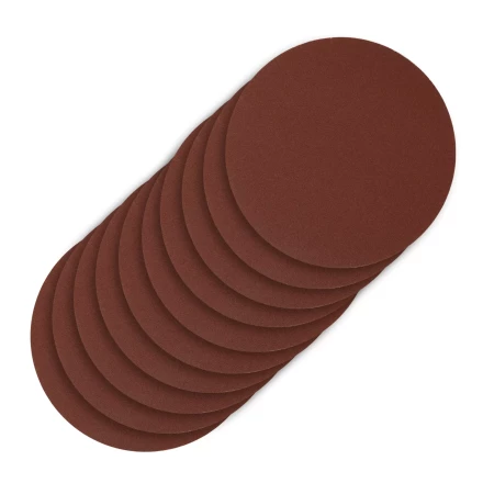 Круг абразивный на ворсовой подложке под &quot;липучку&quot;, P 320, 125 мм, 10 шт Сибртех 738737 купить в Нефтеюганске