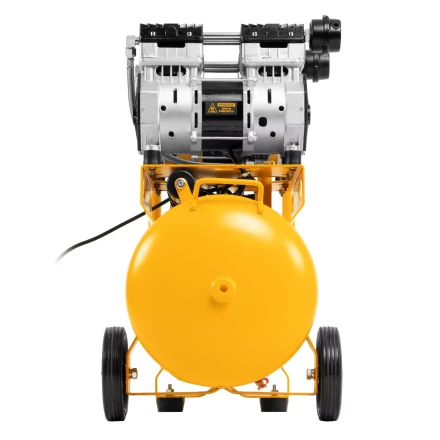 Компрессор безмасляный, малошумный Denzel DLS 1500/50, 1500 ВТ, 2x750, 50 л, 260 л/мин купить в Нефтеюганске