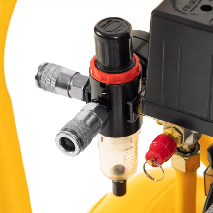 Компрессор безмасляный, малошумный Denzel DLS 1500/50, 1500 ВТ, 2x750, 50 л, 260 л/мин купить в Нефтеюганске