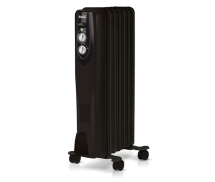 Маслянный радиатор обогреватель электрический BALLU Classic black BOH/CL-07BRN 1500 купить в Нефтеюганске