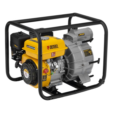 Мотопомпа бензиновая для грязной воды Denzel PX-80D7 99206, 7 л.с., 3&quot;, 1300 л/мин, глуб 8 м,напор 30 м купить в Нефтеюганске