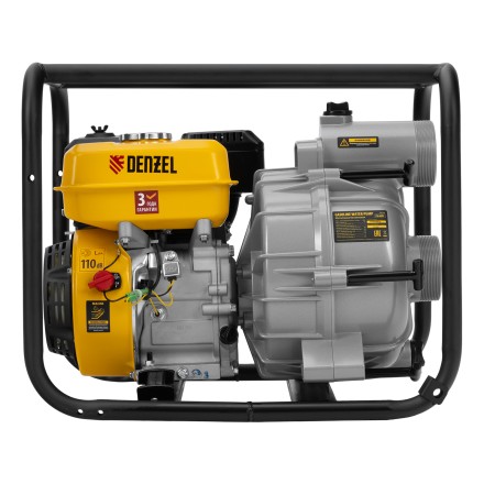 Мотопомпа бензиновая для грязной воды Denzel PX-80D7 99206, 7 л.с., 3&quot;, 1300 л/мин, глуб 8 м,напор 30 м купить в Нефтеюганске