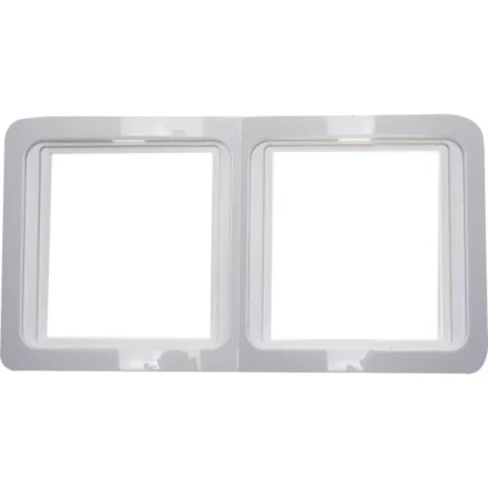 Панель СВЕТОЗАР &quot;ГАММА&quot; двойная горизонтальная, цвет белый SV-54146-W купить в Нефтеюганске