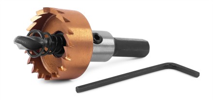 HSS-TiN коронка MESSER  27мм с центр. сверлом и толкающей пружиной для  лист. материала  до 2 мм ц/х купить в Нефтеюганске