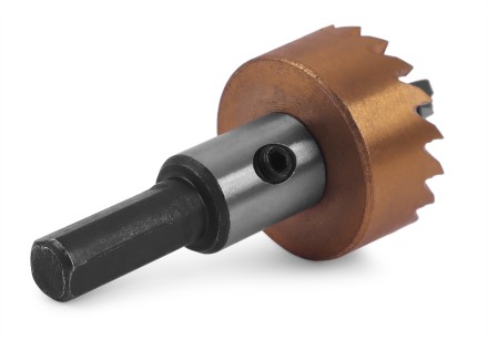 HSS-TiN коронка MESSER  27мм с центр. сверлом и толкающей пружиной для  лист. материала  до 2 мм ц/х купить в Нефтеюганске