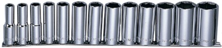 Набор головок торцевых глубоких 1/2&quot;DR MAXI DRIVE рельс SAE 7/16-1-1/4&quot; 13предметов Jonnesway S05HD4213S 49082 купить в Нефтеюганске