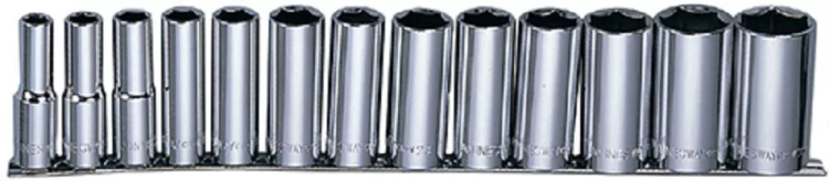 Набор головок торцевых глубоких 1/2"DR MAXI DRIVE рельс SAE 7/16-1-1/4" 13предметов Jonnesway S05HD4213S 49082 купить в Нефтеюганске