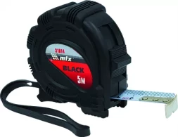 Рулетка Black 7,5 м х 25 мм обрезиненный корпус MATRIX 31015