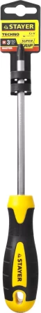 Отвертка STAYER &quot;MASTER&quot; &quot;ТECHNO&quot;, двухкомпонентная рукоятка, магнитный наконечник, Cr-V, PH3x150мм 2508-3-15_z02 купить в Нефтеюганске