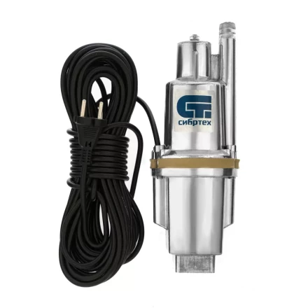 Вибрационный насос СВН300-15, верхний забор, 300 Вт, напор 75 м, 1200 л/ч, кабель 15 м Сибртех 99302 купить в Нефтеюганске