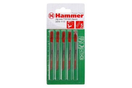 Пилки для лобзика HAMMER JG WD T101AO (5шт.) купить в Нефтеюганске
