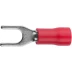 Наконечник СВЕТОЗАР для кабеля,изолированный,с вилкой,красный,вн. d 4,3мм,под болт 6мм,провод 0,5-1,5мм2,19А,10шт 49420-15 купить в Нефтеюганске