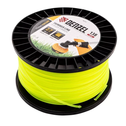 Леска для триммера квадрат Denzel, 2,7м х 138м, на DIN катушке FLEX CORD, 96293 купить в Нефтеюганске